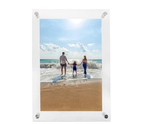 Wholesale custom plexiglass floating picture frame