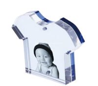 Wholesale custom plexiglass T shirt shape photo frame
