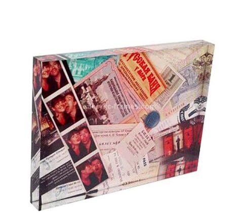 Wholesale custom acrylic block with UV printing