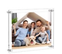 Wholesale custom acrylic floating frameless photo frames