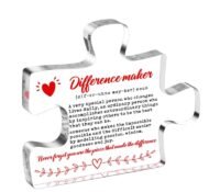 Custom acrylic difference maker thank you gifts