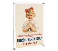 Custom acrylic wall mount poster frame