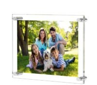 Custom acrylic floating frameless frame
