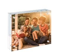 Custom acrylic 8 X 8 magnetic picture frame APH-257 Custom acrylic 8 X 8 magnetic picture frame