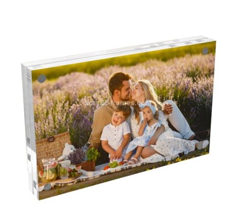 Custom acrylic double sided picture frame