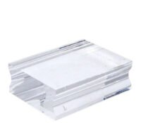 Custom acrylic stamping blocks with finger grooves