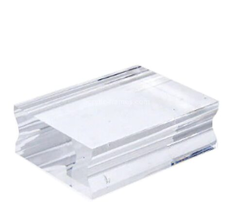Custom acrylic stamping blocks with finger grooves