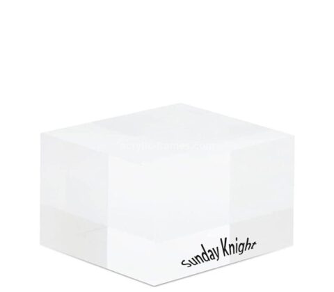 Custom acrylic retail display cube