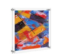 Custom acrylic wall mount painting frame
