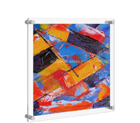 Custom acrylic wall mount painting frame