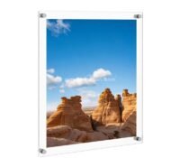 Custom acrylic wall mounted poster frame