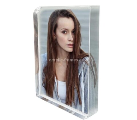 Custom acrylic tabletop decor photo block