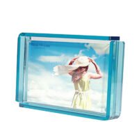 Custom acrylic desktop free standing photo frame