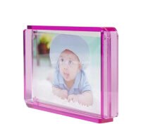 Custom acrylic free standing baby photo frame