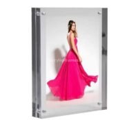 Custom acrylic magnetic picture photo display block