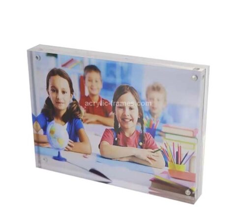 Custom acrylic photo holder block
