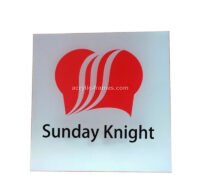 Custom acrylic wall mounted brand sign