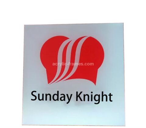 Custom acrylic wall mounted brand sign