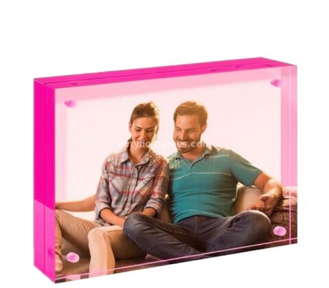 Custom acrylic free standing photo picture block
