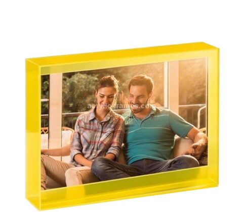 Custom acrylic free standing photo block