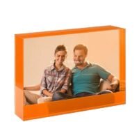 Custom acrylic free standing picture block