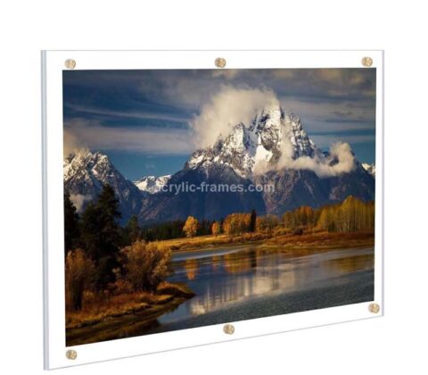 Custom acrylic floating oil paintings frame