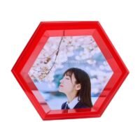 Custom acrylic hexagon photo picture frame