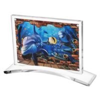 Custom acrylic home decor magnetic photo frame