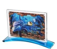 Custom acrylic desktop decor magnetic picture frame