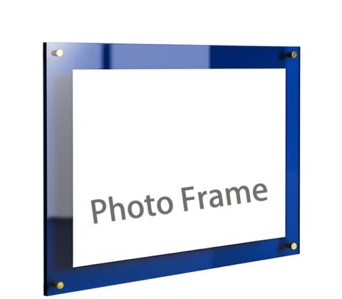 Custom plexiglass home floating photo frame