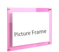 Custom plexiglass home decor floating photo frame