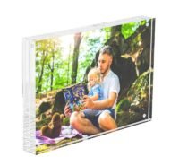 Custom acrylic frameless picture photo frame
