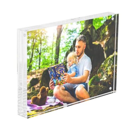 Custom acrylic frameless picture photo frame