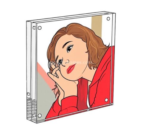 Custom acrylic home décor 8 X 8 picture frame