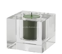 Custom acrylic candle holder cube
