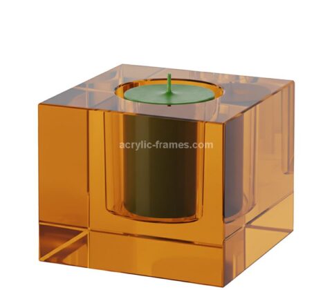 Custom acrylic suqare candle holder