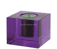 Custom acrylic cube celebration candle holder