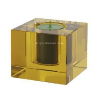 Custom acrylic square celebration candle holder