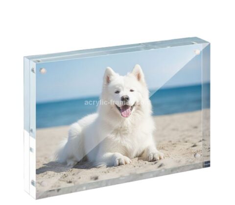 Custom acrylic 5 X 7 magnetic picture frame
