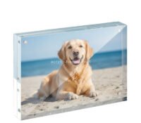 Custom acrylic 5 X 7 magnetic picture block APH-312 Custom acrylic 5 X 7 magnetic picture block