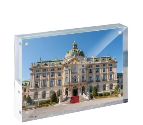 Custom acrylic frameless picture block